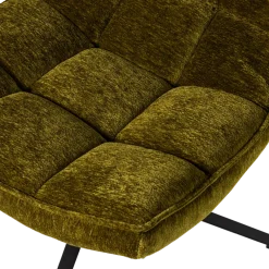 Woood Maudi Draaifauteuil Chenille Structuur Groen