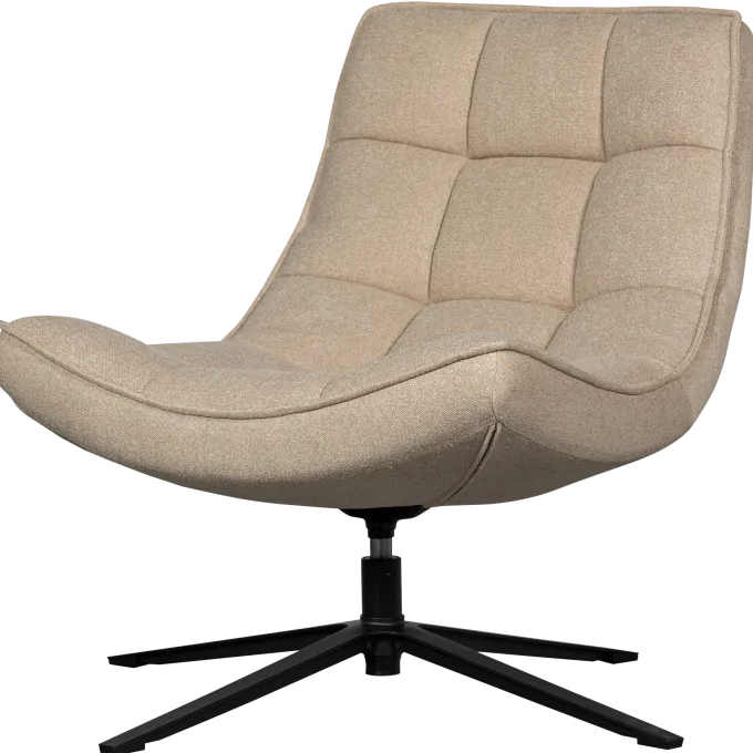 Woood Maudi draaifauteuil naturel