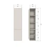 Woood Meggy smalle opbergkast 55 cm grenen dust [fsc]