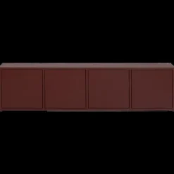 Woood Merel TV meubel grenen bordeaux 200 cm[fsc]