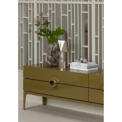 Woood Merge tv meubel hout honinggeel