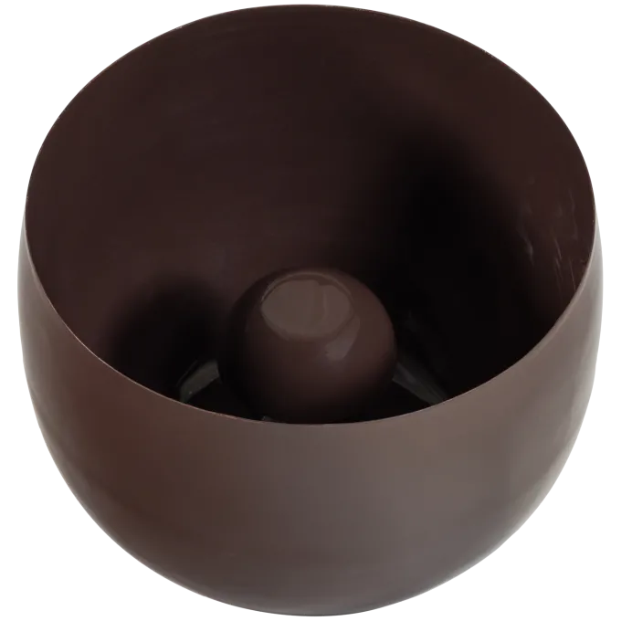 Woood Mero Tafellamp 34xo35 Cm Metaal Hoogglans Bruin