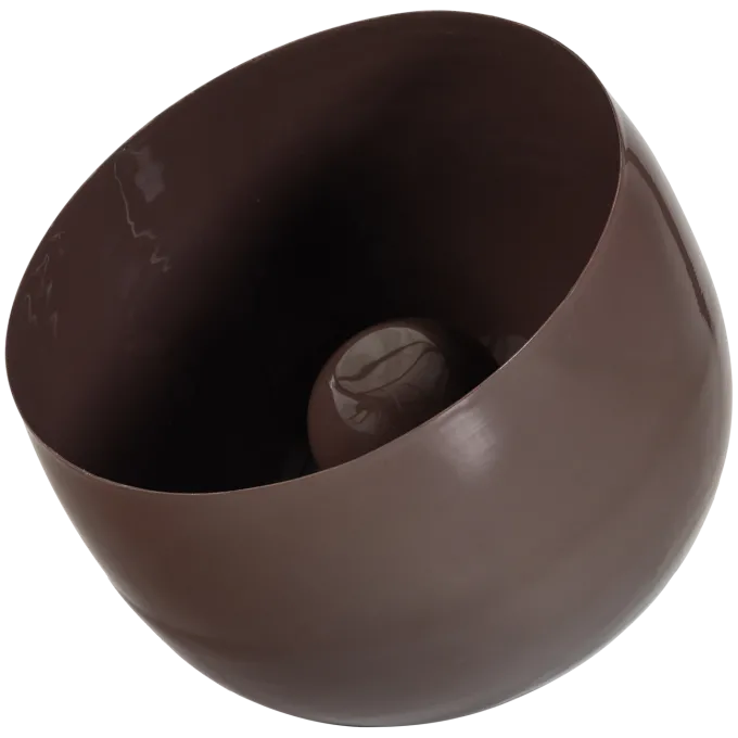 Woood Mero Tafellamp 34xo35 Cm Metaal Hoogglans Bruin