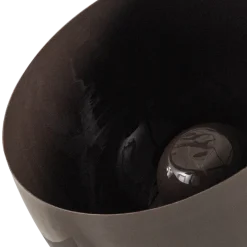 Woood Mero Tafellamp 34xo35 Cm Metaal Hoogglans Donkerbruin