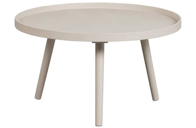 Woood Mesa Bijzettafel L Hout Antique Beige 34 X Ø 60