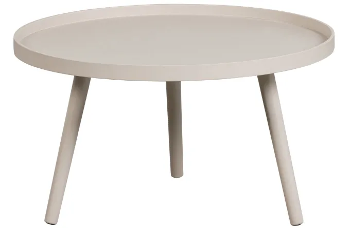 Woood Mesa Bijzettafel L Hout Antique Beige 34 X Ø 60