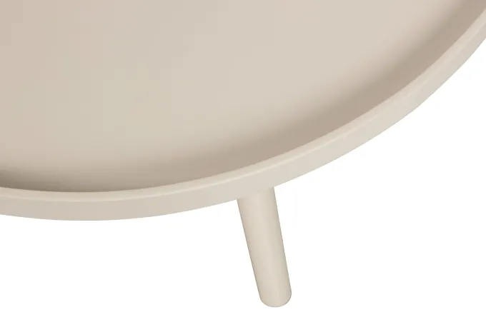 Woood Mesa Bijzettafel L Hout Antique Beige 34 X Ø 60