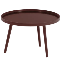 Woood Mesa Bijzettafel L 34xo60 Cm Hout Bordeauxrood [FSC]