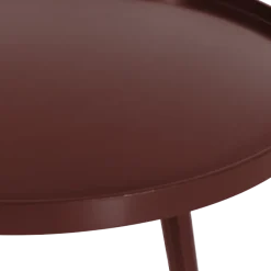 Woood Mesa Bijzettafel L 34xo60 Cm Hout Bordeauxrood [FSC]