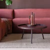 Woood Mesa Bijzettafel Xl 39xo78 Cm Hout Bordeauxrood [FSC]