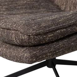 Woood Milaro draaifauteuil bruin melange