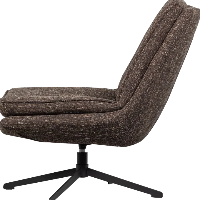 Woood Milaro draaifauteuil bruin melange