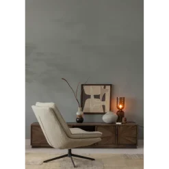 Woood Milaro draaifauteuil naturel melange