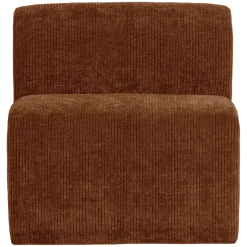 Woood Mojo Base Eetbank 84 Cm Rugleuning Rib Roestbruin [FSC]
