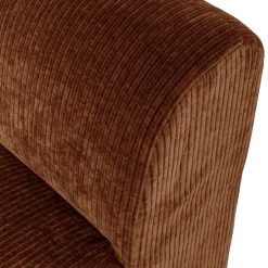 Woood Mojo Base Eetbank 84 Cm Rugleuning Rib Roestbruin [FSC]