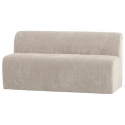 Woood Mojo Base Eetbank 164 Cm Rugleuning Rib Ecru [FSC]