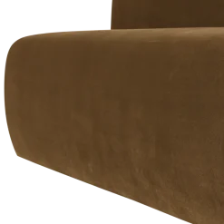 Woood Mojo Base Eetbank 164 Cm Rugleuning Velvet Honinggeel [FSC]