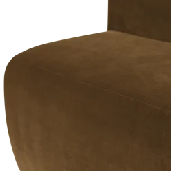 Woood Mojo Base Eetbank 84 Cm Rugleuning Velvet Honinggeel [FSC]