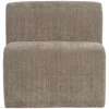 Woood Mojo Base Eetbank 84 Cm Rugleuning Rib Donkerzand [FSC]