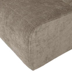 Woood Mojo Base Eetbank 84 Cm Rugleuning Rib Donkerzand [FSC]