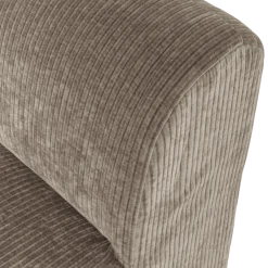 Woood Mojo Base Eetbank 84 Cm Rugleuning Rib Donkerzand [FSC]