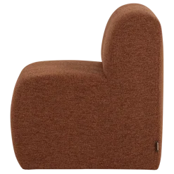 Woood Mojo Base Eetbank 84 Cm Rugleuning Boucle Roestbruin [FSC]