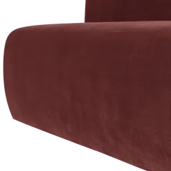 Woood Mojo Base Eetbank 164cm Rugleuning Velvet Kastanjebruin[Fsc]