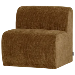 Woood Mojo Base Eetbank 84 Cm Rugleuning Rib Honinggeel [FSC]
