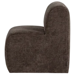 Woood Mojo Base Eetbank 84 Cm Rugleuning Rib Bruin [FSC]