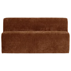 Woood Mojo Base Eetbank 164 Cm Rugleuning Rib Roestbruin [FSC]