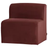 Woood Mojo Base Eetbank 84 Cm Rugleuning Velvet Kastanjebruin[Fsc]