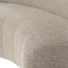 Woood Mojo Base Eetbank Halfronde Hoek Rug Boucle Beige [FSC]