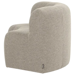 Woood Mojo Base Eetbank Halfronde Hoek Rug Boucle Beige [FSC]