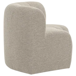 Woood Mojo Base Eetbank Halfronde Hoek Rug Boucle Beige [FSC]