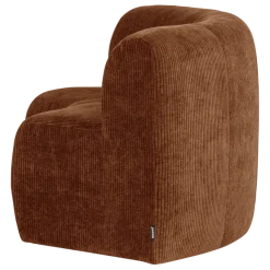 Woood Mojo Base Eetbank Halfronde Hoek Rugleuning Rib R.Bruin[Fsc]