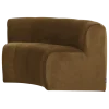 Woood Mojo Base Eetbank Halfronde Hoek Rug Velvet Honinggeel [FSC]
