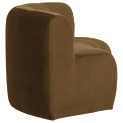 Woood Mojo Base Eetbank Halfronde Hoek Rug Velvet Honinggeel [FSC]