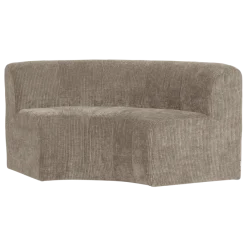 Woood Mojo Base Eetbank Halfronde Hoek Rugleuning Rib D.Zand [FSC]