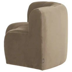 Woood Mojo Base Eetbank Halfronde Hoek Rug Velvet Khaki [FSC]