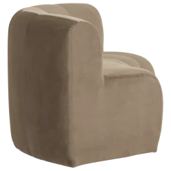 Woood Mojo Base Eetbank Halfronde Hoek Rug Velvet Khaki [FSC]