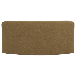 Woood Mojo Base Eetbank Halfronde Hoek Rug Boucle Geel/Bruin [FSC]
