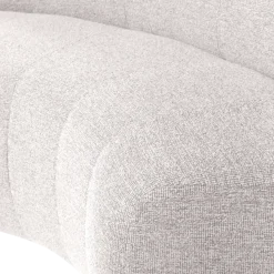 Woood Mojo Base Eetbank Halfronde Hoek Rug Boucle Ecru [FSC]