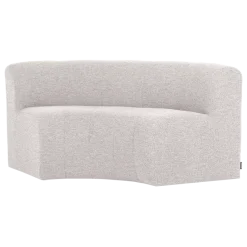 Woood Mojo Base Eetbank Halfronde Hoek Rug Boucle Ecru [FSC]