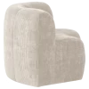 Woood Mojo Base Eetbank Halfronde Hoek Rugleuning Rib Ecru [FSC]