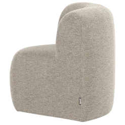 Woood Mojo Base Eetbank Hoek Met Rugleuning Boucle Beige [FSC]