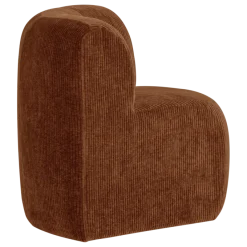Woood Mojo Base Eetbank Hoek Met Rugleuning Rib Roestbruin [FSC]