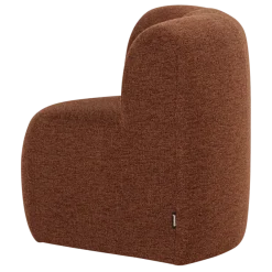 Woood Mojo Base Eetbank Hoek Met Rugleuning Boucle Roestbruin[Fsc]
