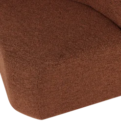 Woood Mojo Base Eetbank Hoek Met Rugleuning Boucle Roestbruin[Fsc]