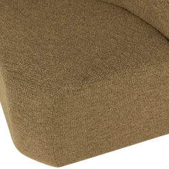 Woood Mojo Base Eetbank Hoek Met Rugleuning Boucle Geel/Bruin[Fsc]