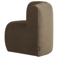 Woood Mojo Base Eetbank Hoek Rugleuning Velvet Taupe [FSC]